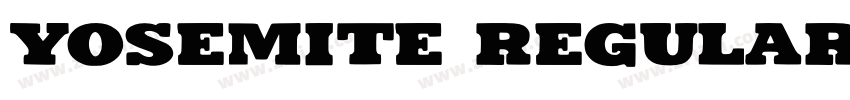 Yosemite Regular字体转换